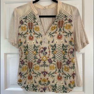 Anthropologie floral top by Tiny